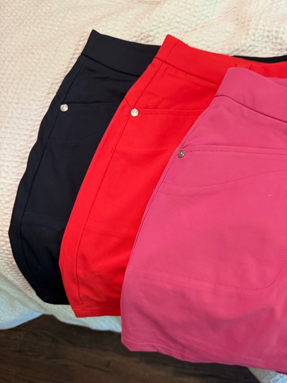 Daily Sports Athletic Golf Skorts w/ Pocket Detail- 3 Colors: Navy, Red, & Pink
